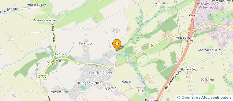 localisation de l'entreprise SAS DE LIGEN  LANDREVARZEC