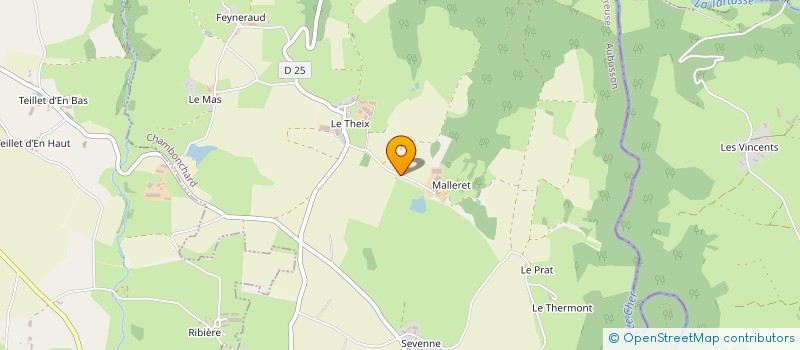 localisation de l'entreprise SAS DE MALLERET  CHAMBONCHARD