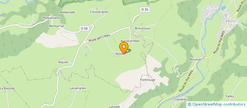 localisation de l'entreprise SAS DE NIOCEL à MARMANHAC