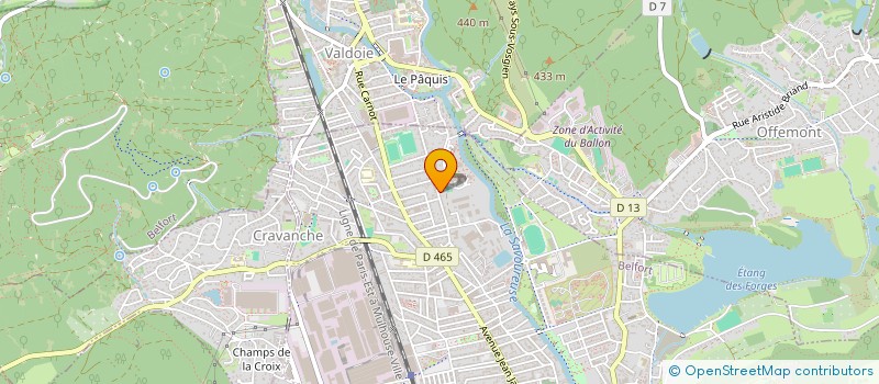 localisation de l'entreprise SAS DE PASCALIS  BELFORT