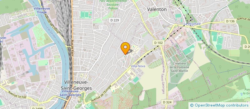 localisation de l'entreprise SAS DE SAINT GEORGES  VILLENEUVE-SAINT-GEORGES