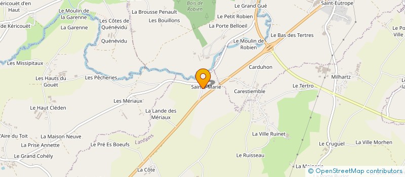 localisation de l'entreprise SAS DE SAINTE MARIE  LANFAINS