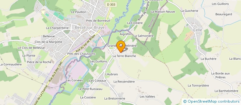 localisation de l'entreprise SAS DE VALBRAYE  BONNEVEAU