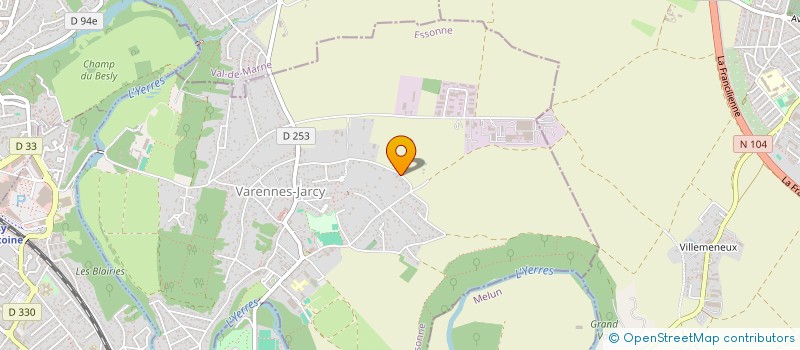 localisation de l'entreprise SAS DE VENOIS  VARENNES-JARCY