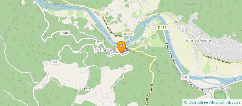 localisation de l'entreprise SAS DEB-GIL  SAINT-CIRQ-LAPOPIE