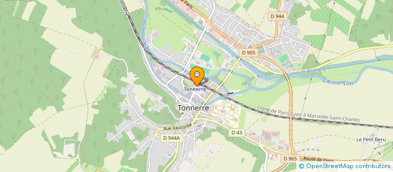 localisation de l'entreprise SAS DEBIASTRE à TONNERRE