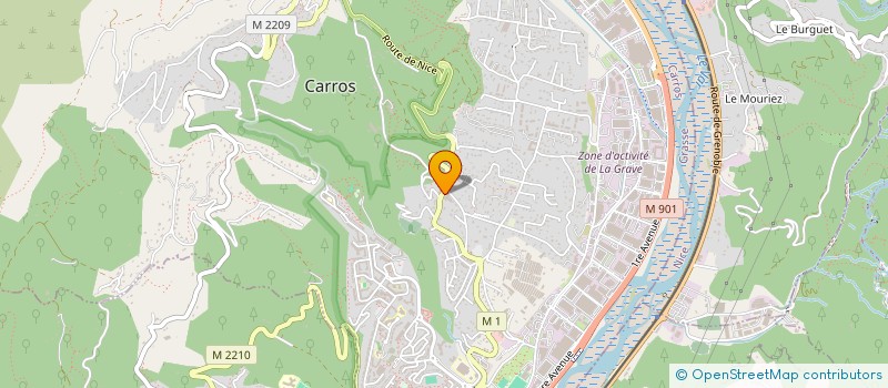 localisation de l'entreprise SAS DEBO Z'ONGLES à CARROS