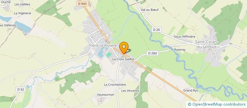 localisation de l'entreprise SAS DECHENE à FLERE-LA-RIVIERE