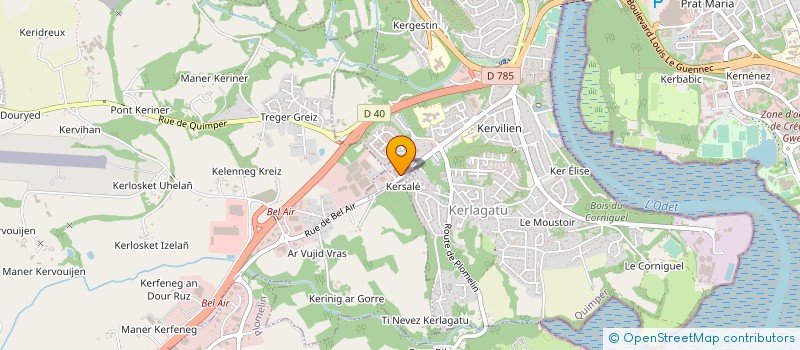 localisation de l'entreprise SAS DECO-PLATRE à QUIMPER