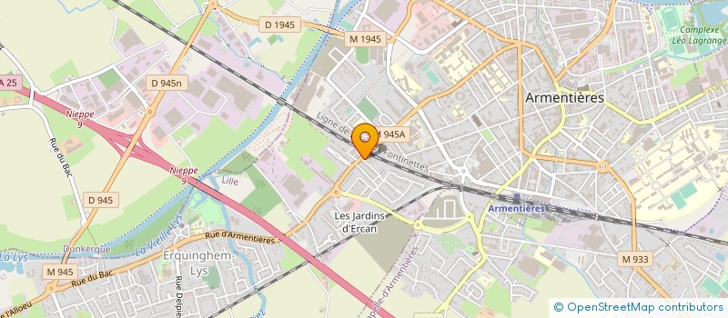 localisation de l'entreprise SAS DECOURCELLE CONSTRUCTIONS  ERQUINGHEM-LYS