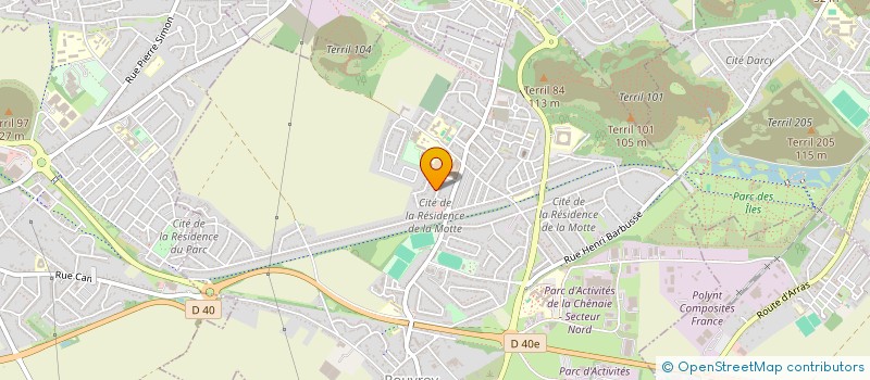 localisation de l'entreprise SAS DEFRANCE  ROUVROY