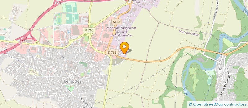 localisation de l'entreprise SAS DEGUY  LEMPDES