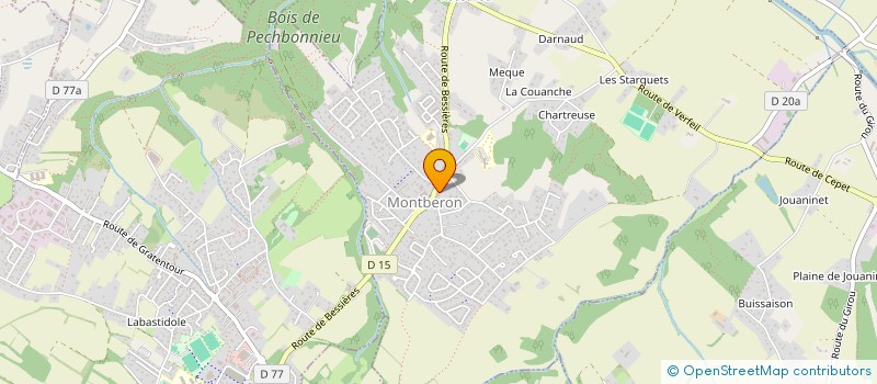 localisation de l'entreprise SAS DELAPLACE à MONTBERON
