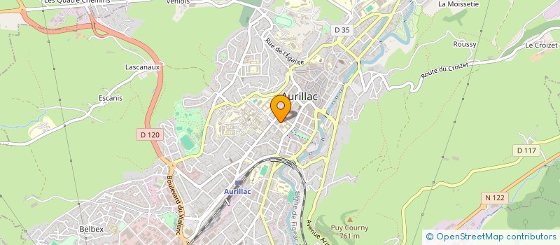 localisation de l'entreprise SAS DELCHER à AURILLAC