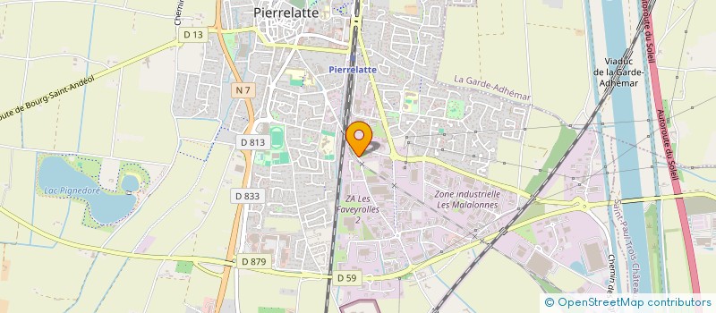 localisation de l'entreprise SAS DELCROS à PIERRELATTE
