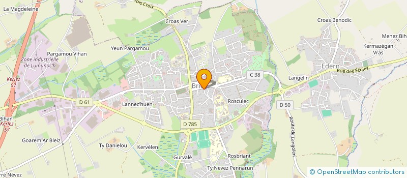 localisation de l'entreprise SAS DELHALLE  BRIEC