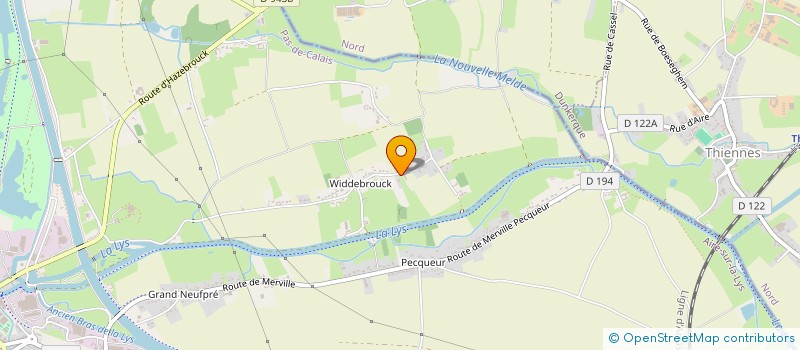 localisation de l'entreprise SAS DELRUE  CARVIN