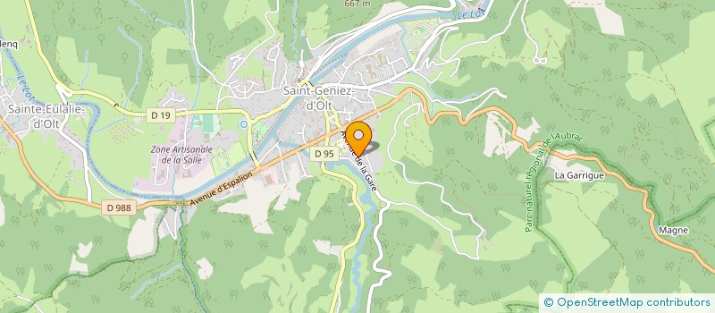 localisation de l'entreprise SAS DELTRUEL - CHASSALY  SAINT GENIEZ D'OLT ET D'AUBRAC