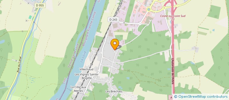 localisation de l'entreprise SAS DENIS M. à COSNE COURS SUR LOIRE