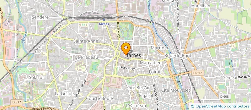 localisation de l'entreprise SAS DENISE BAL  TARBES