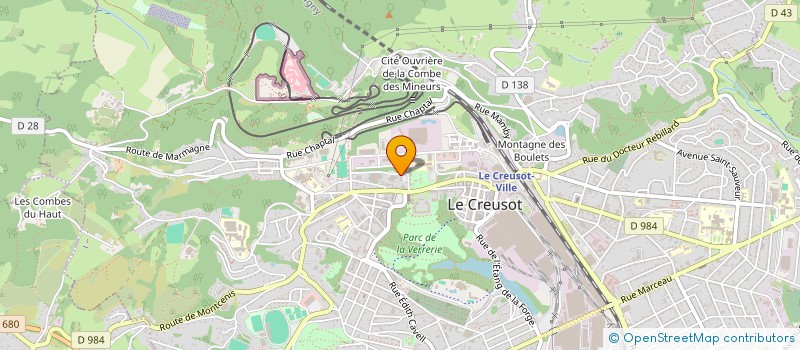 localisation de l'entreprise SAS DENTACTUAL à LE CREUSOT