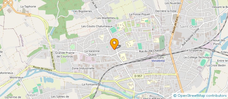 localisation de l'entreprise SAS DENTALI à VENDOME