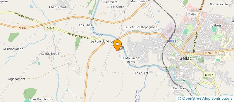 localisation de l'entreprise SAS DEP 87 à PEYRAT-DE-BELLAC
