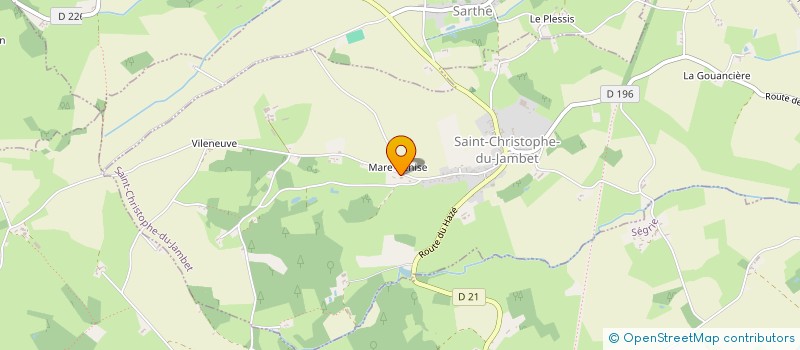 localisation de l'entreprise SAS DES ALPES MANCELLES  SAINT-CHRISTOPHE-DU-JAMBET