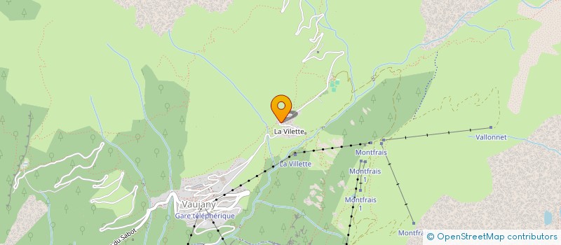 localisation de l'entreprise SAS DES AYGUILLETTES  VAUJANY