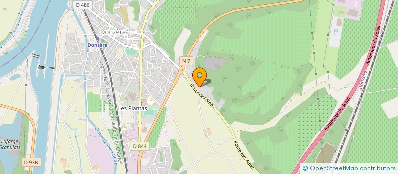 localisation de l'entreprise SAS DES BOGNETS à DONZERE