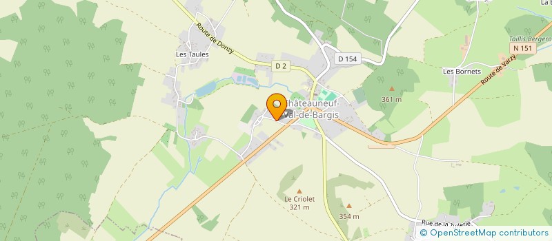 localisation de l'entreprise SAS DES CHAUMES  CHATEAUNEUF-VAL-DE-BARGIS