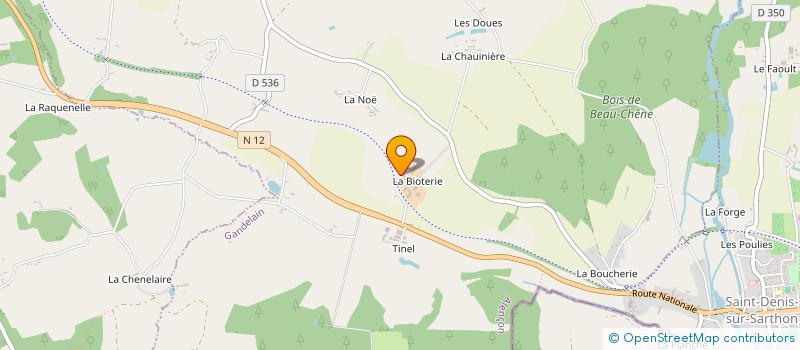 localisation de l'entreprise SAS DES CINQ ENERGIES à GANDELAIN