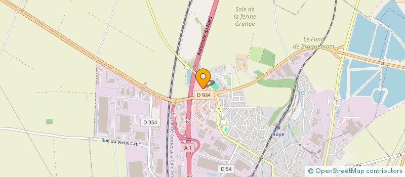 localisation de l'entreprise SAS DES COMPTOIRS à ROYE