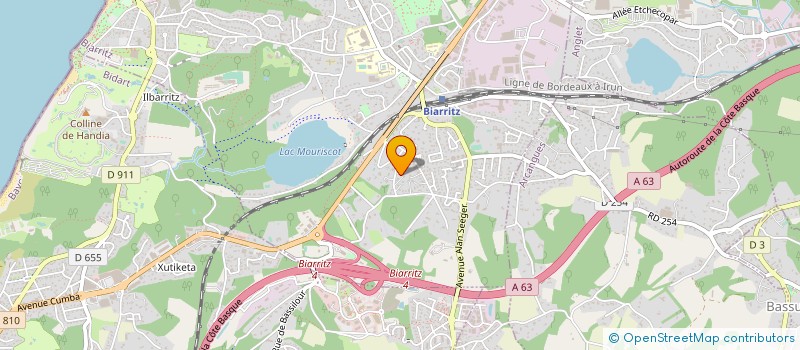 localisation de l'entreprise SAS DES COULEURS à BIARRITZ