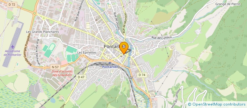 localisation de l'entreprise SAS DES CYCLES PERNET à PONTARLIER