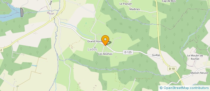 localisation de l'entreprise SAS DES DEUX PAPILLES  LADOS