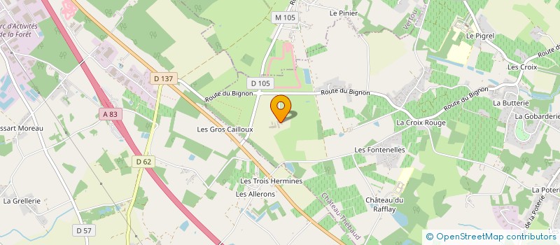localisation de l'entreprise SAS DES GILLIERES à HAIE-FOUASSIERE (LA)