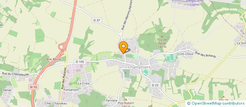 localisation de l'entreprise SAS DES GLYCINES à CHAMPNIERS