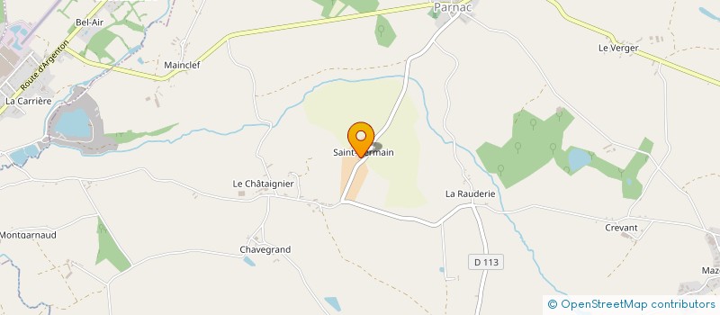localisation de l'entreprise SAS DES GRANDS BOIS à PARNAC