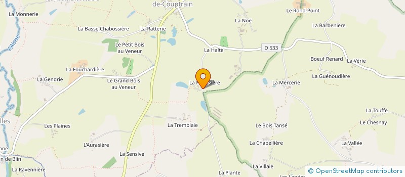 localisation de l'entreprise SAS DES GRANDS VENTS  SAINT-AIGNAN-DE-COUPTRAIN