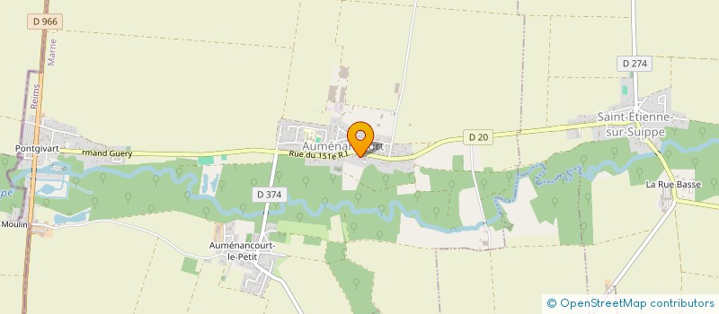 localisation de l'entreprise SAS DES GRILLONS  AUMENANCOURT