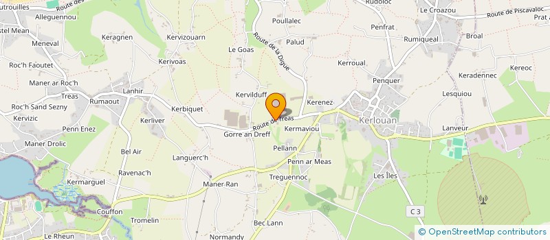 localisation de l'entreprise SAS DES LEGENDES  KERLOUAN