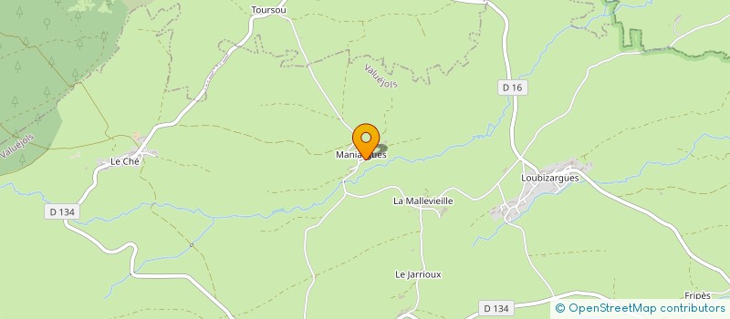 localisation de l'entreprise SAS DES MISOU à VIRARGUES