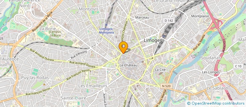 localisation de l'entreprise SAS DES NOUVEAUX ETABLISSEMENTS LASCAUX à LIMOGES