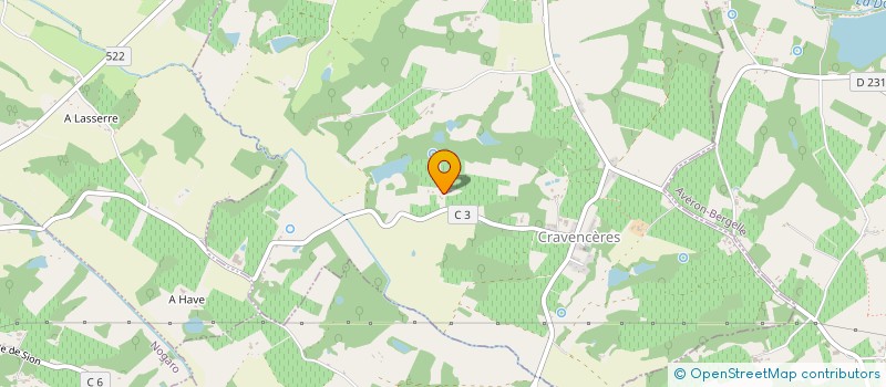 localisation de l'entreprise SAS DES QUINETS  CRAVENCERES