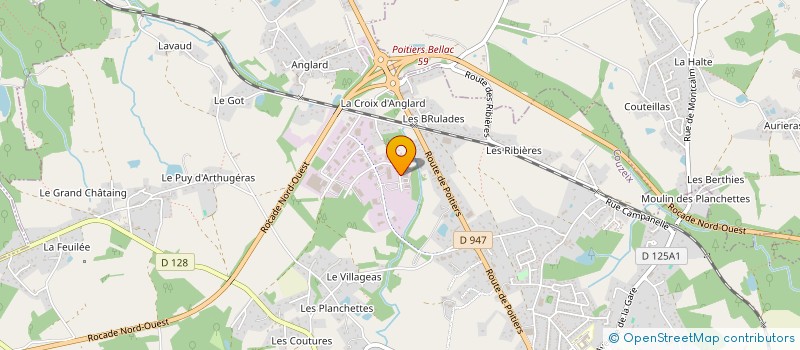 localisation de l'entreprise SAS DES RACINES AUX BRANCHES à COUZEIX