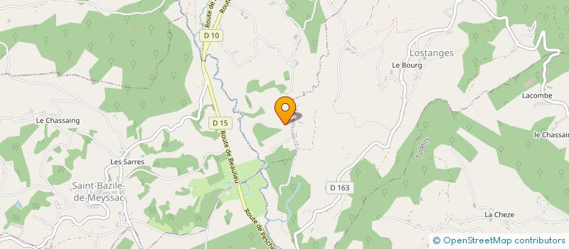 localisation de l'entreprise SAS DES REYRANDS  LE PESCHER