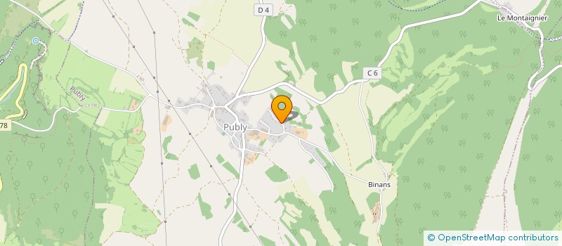 localisation de l'entreprise SAS DES ROCHES  PUBLY