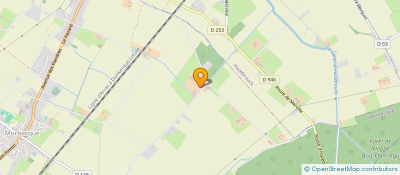 localisation de l'entreprise SAS DES ROSIERS à MORBECQUE