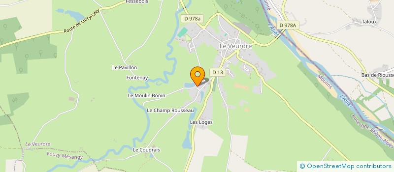localisation de l'entreprise SAS DES RUCHERS DE SAINT MAYEUL à LE VEURDRE